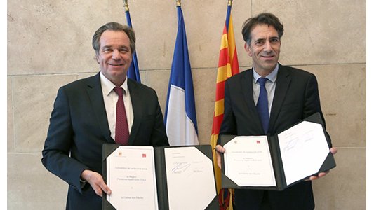 Signature de la convention de partenariat entre la Région PACA et la Caisse des dépôts