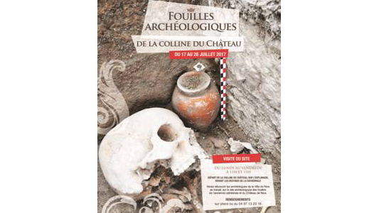 Visites du site de fouilles archéologiques de la Colline du Château de Nice