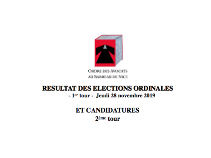 Barreau de Nice : résulta
