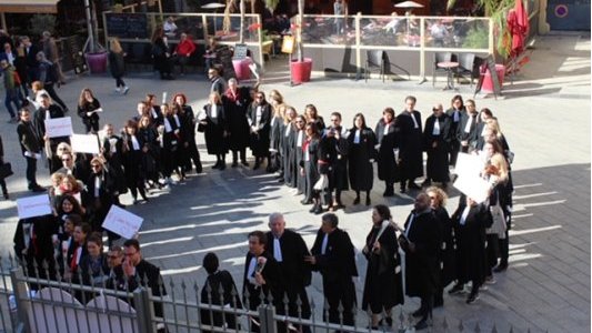 [Retour en images] À Nice les justiciables soutiennent leurs avocats en grève !