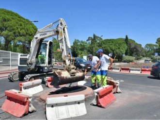 A Fréjus, le giratoire RD4 - Malbousquet est terminé