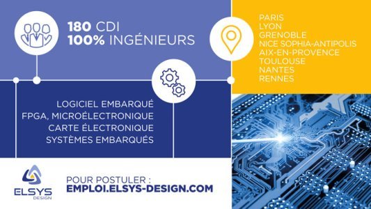 ELSYS Design va recruter 180 ingénieurs électroniciens ou informaticiens en 2021