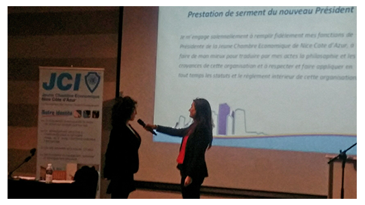Sabrina Chibane, nouvelle présidente à la JCE Nice Côte d'Azur
