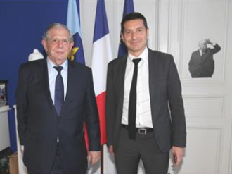 David Lisnard, Maire de Cannes, a reçu Jacques Mézard, Ministre de la Cohésion des territoires