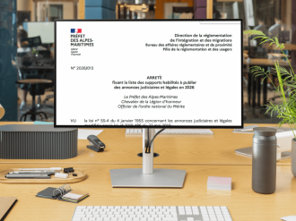 Journaux et services de presse en ligne habilités à publier des annonces légales pour l'année 2026 pour le département 06 (Alpes-Maritimes)