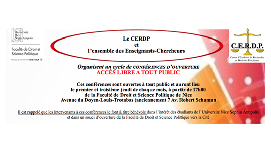 Conférence CERDP - "Les objectifs antagonistes du droit des entreprises en difficulté"