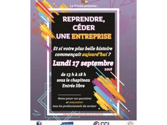 Forum dédié à la reprise d'entreprise le 17/09 à La Trinité !