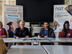 Université Côte d'Azur et NQT s'engagent pour accompagner les jeunes diplômés issus de milieux modestes, vers l'emploi