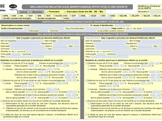  M'BE Sociétés - Déclaration relative au(x) bénéficiaire(s) effectif(s) d'une SOCIETE