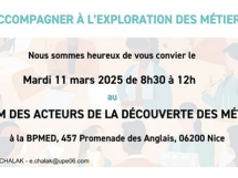  Forum des acteurs de la découverte des métiers de l'UPE06 le 11 mars à Nice