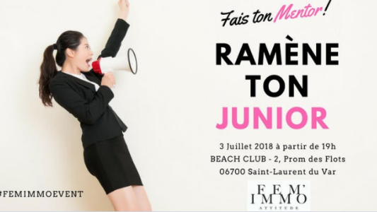 "Fais Ton Mentor, Ramène Ton Junior !", une initiative d'accompagnement des jeunes de Femm'Immo !