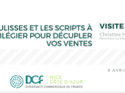 Christine HUMBERT, directrice des ventes LA POSTE BUSINESS accueillera les DCF 06 pour leur soirée statutaire.
