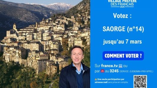 Votre vote compte ! Dernière ligne droite pour que Saorge soit "Le Village Préféré des Français" 2025