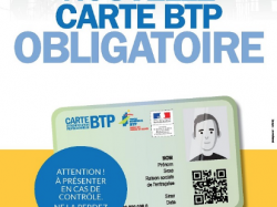 La carte d'identification professionnelle du BTP : près d'1,3 millions de cartes délivrées