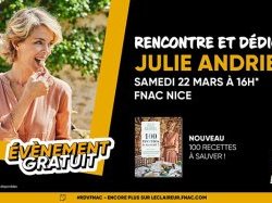 Rencontre avec Julie Andrieu à la Fnac de Nice le Samedi 22 Mars 