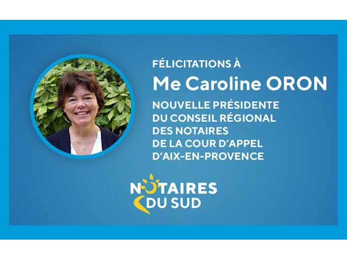 Me Caroline Oron élue (…)