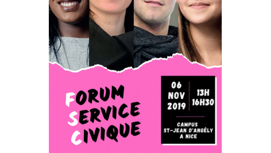 Forum Service Civique ce 6 novembre a ? Nice