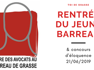 Rentrée Solennelle du Jeune Barreau de Grasse le 21 juin !