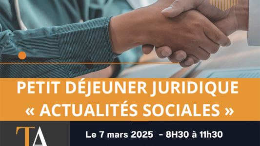 Droit social : Talliance Avocats organise un déjeuner juridique sur les dernières actualités législatives et jurisprudentielles