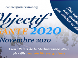 Objectif sante ? 2020 : ce sera le 14 novembre 2020 au Palais de la Méditerranée 