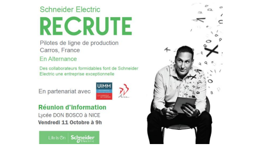 Découvrir le métier de pilote de ligne de production : A Nice, Journée d'information le 11 octobre au Lycée Don Bosco