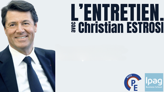 Christian Estrosi invité par le Parlement des Étudiants de Nice à l'IPAG le 26 mars