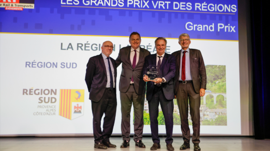 La Région Sud triple lauréate des Grands Prix des Régions de Ville, Rail & Transports