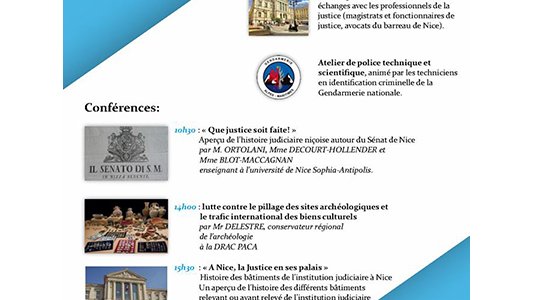 ANNULÉ // Journée du patrimoine : le TGI de Nice propose des conférences