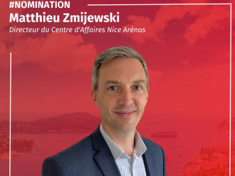 Matthieu Zmijewski nommé Directeur du Centre d'Affaires Caisse d'Epargne Nice Arénas