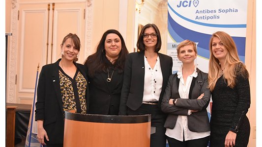 Caroline BLANCHARD-CREGO Présidente 2018 de la JCE Antibes Sophia Antipolis