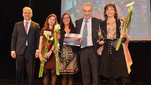 La marbrerie provençale et Ubi transport récompensées d'un "Trophée entreprises de la Ville de Cagnes"