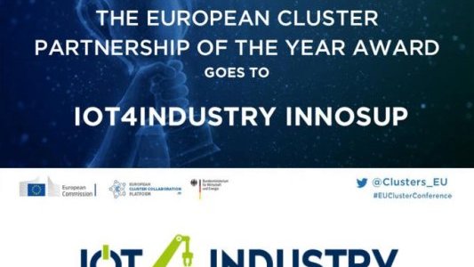 SCS remporte le prix « European Cluster Partnership of the Year 2020 » avec le projet IoT4Industry