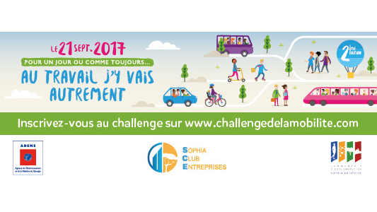Challenge de la Mobilité 2017 : participez le 21 septembre 2017 pour améliorer les déplacements domicile/travail !