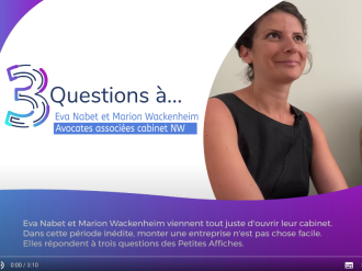 Me Eva Nabet et Me Marion Wackenheim sur la création de leur Cabinet N&W AVOCATS 