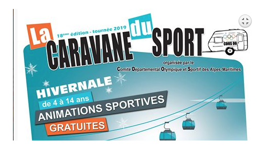 La tournée de la Caravane du Sport démarre dans la Station d'AURON Samedi 2 février 2019