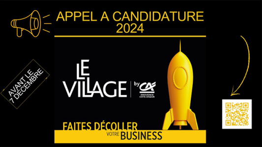 Le Village by Crédit Agricole Provence Côte d'Azur recrute sa prochaine promotion 2024/2025 d'entreprises innovantes sur le territoire 06, 83 et 04