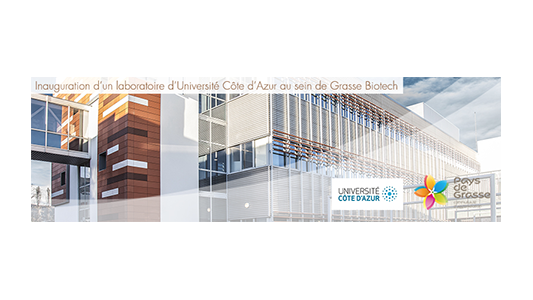 Inauguration d'un laboratoire d'Université Côte d'Azur au sein de Grasse Biotech le 5 mars 2019