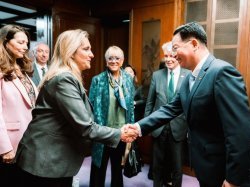 Alexandra Borchio Fontimp en visite à Taiwan avec une délégation sénatoriale française 