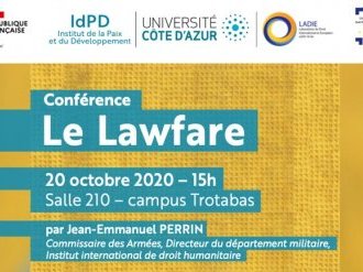  "Le lawfare", conférence de Jean-Emmanuel Perrin à la Fac de Droit demain