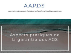 "Aspects pratiques de la garantie des AGS", thème de la prochaine réunion AAPDS Nice 