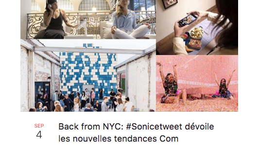 #SoNiceTweet de rentrée : panorama des dernières tendances en communication from New York !
