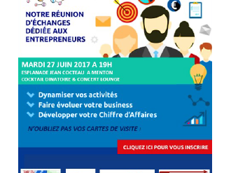 L'économie en réseau : Soirée Speed Business Meeting à Menton le 27 juin