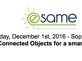 Conférence eSAME 2016 “Connected Objects for a smarter life” au Campus Sophi@Tech
