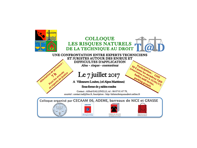COLLOQUE : LES RISQUES