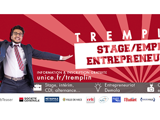 Tremplin Stage Emploi Entrepreneuriat le 19 octobre à Nice !