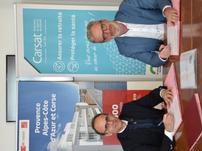 Signature d'une conventio
