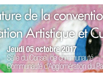 Signature de convention de partenariat triennale Education Artistique et Culturelle pour le Pays de Grasse