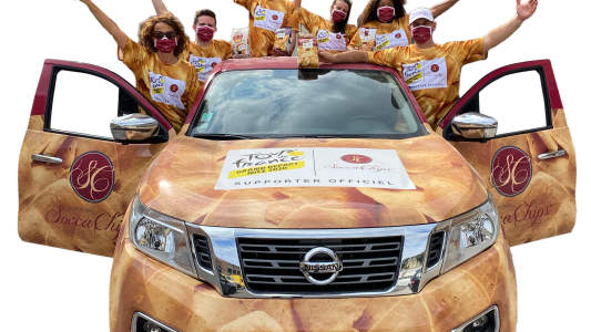 Tour de France : La Socca Chips® de Luc Salsedo dans le peloton des sponsors officiels