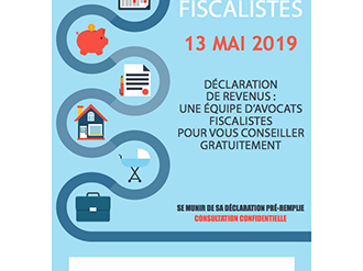 Déclarations de revenus : les Avocats du Barreau de Grasse aident les justiciables ce 13 mai