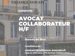 Le cabinet Talliance Avocats recherche un avocat collaborateur H/F